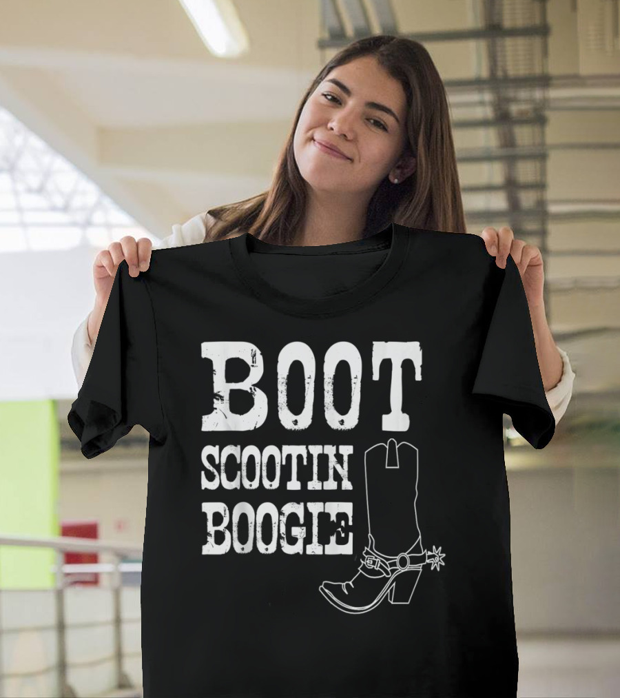 Boot Scootin Boogie Cowboy Boot Spur T-Shirt