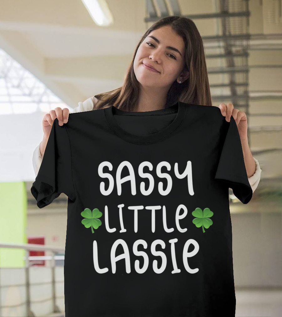 Sassy Little Lassie Shamrock Charm T-Shirt