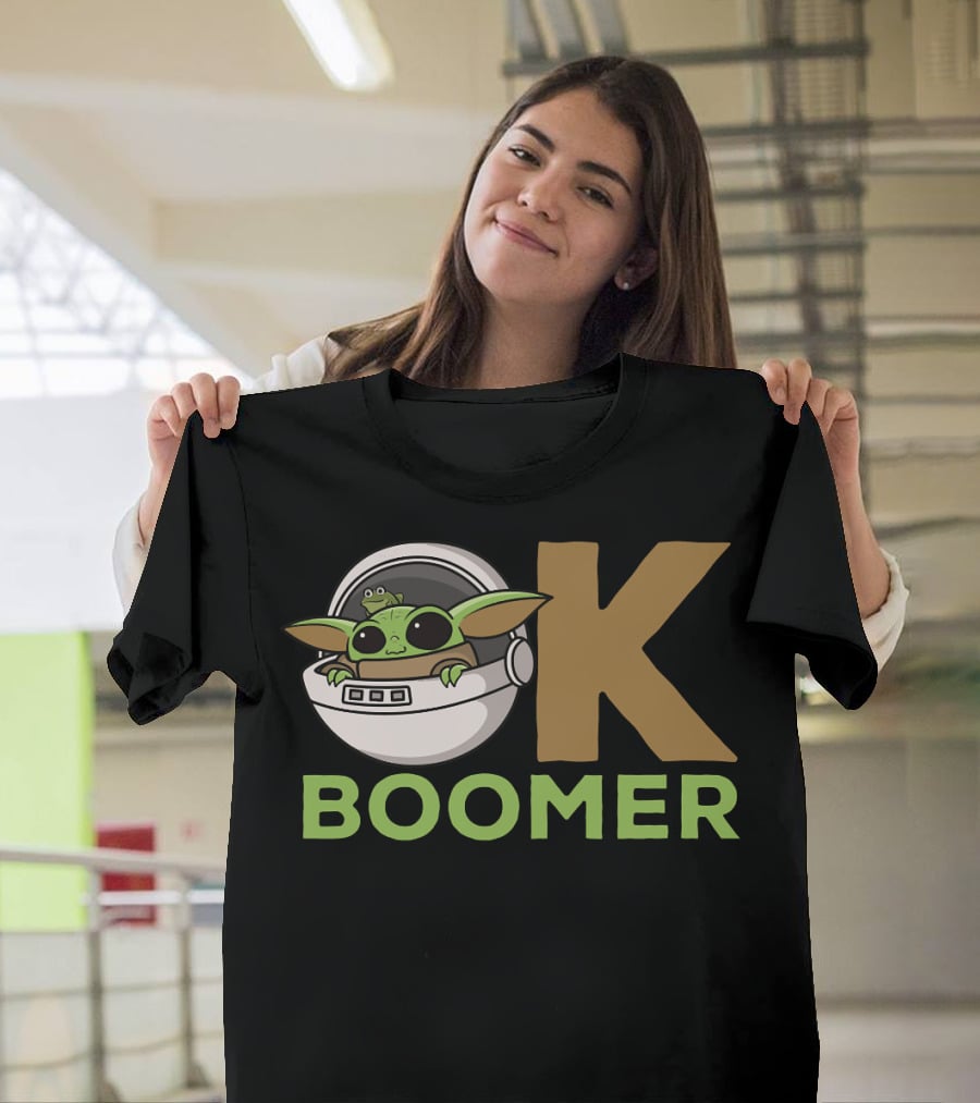 OK Boomer Baby Yoda Meme T-Shirt