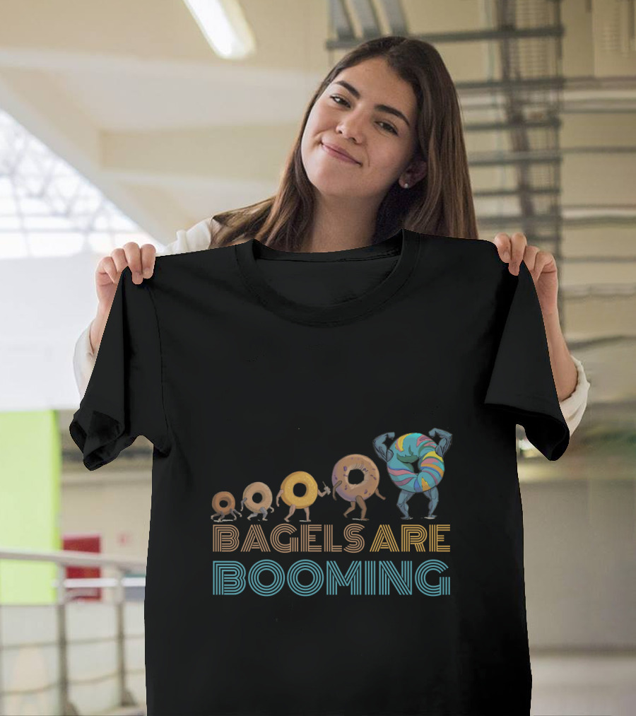 Bagels Are Booming Evolution Of Donuts T-Shirt