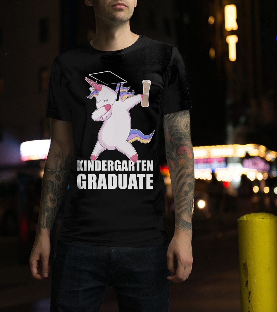 Kindergarten Graduate Unicorn Dab Graduation T-Shirt