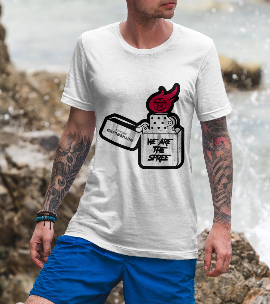 We Are The Spree Motherland For Slaves Lighter With Pentagram Flame T-Shirt