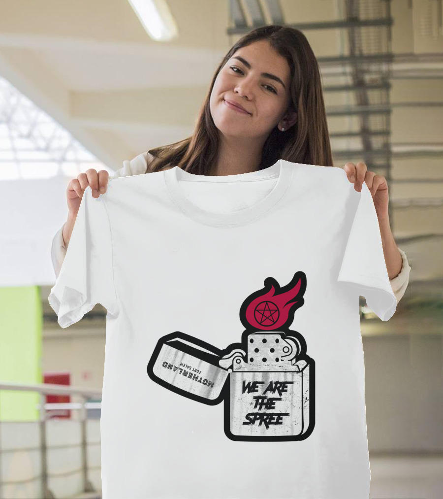 We Are The Spree Motherland For Slaves Lighter With Pentagram Flame T-Shirt