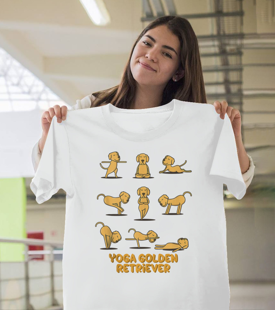 Yoga Golden Retriever Poses T-Shirt