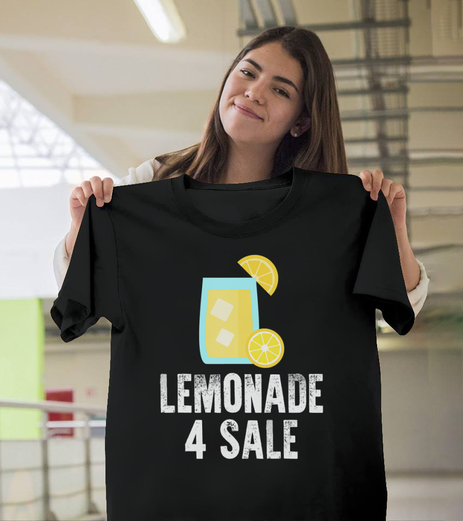 Lemonade 4 Sale Cool Iced Drink With Lemon Slices T-Shirt