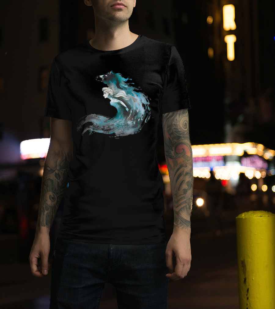 Disney Frozen 2 Elsa And The Nokk Magic Water Spirit T-Shirt