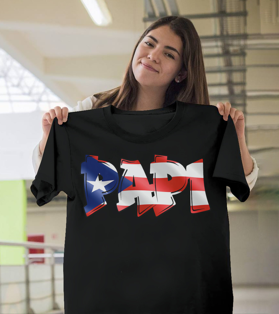 Papi Puerto Rican Flag T-Shirt