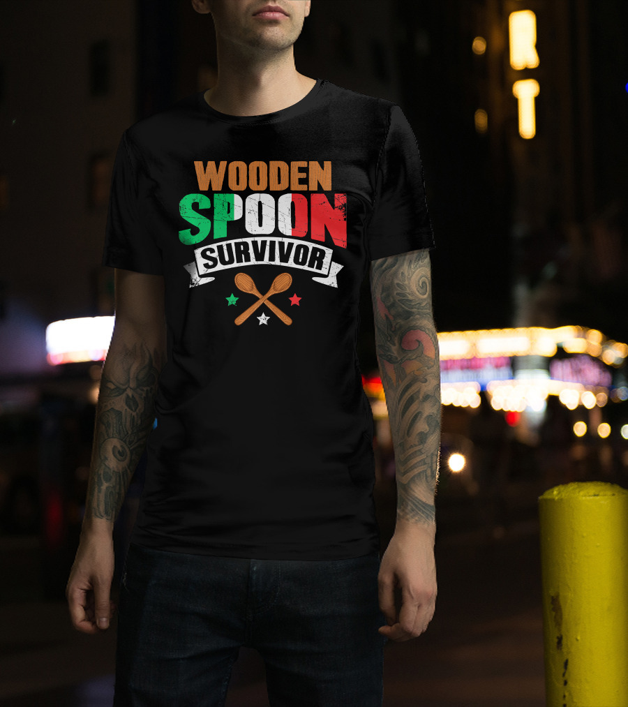Wooden Spoon Survivor Italian Chef Kitchen Inspiration T-Shirt