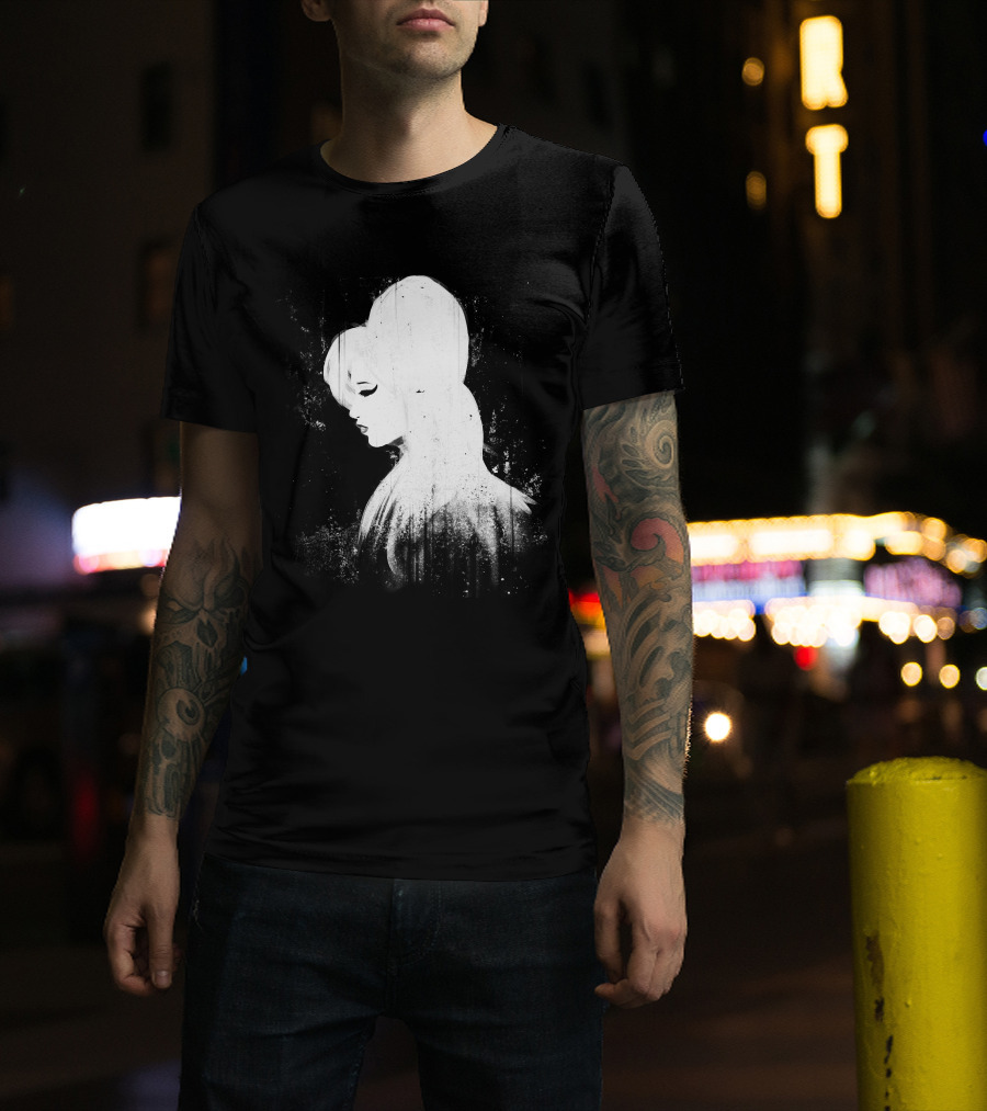 Amy Winehouse Back To Black Silhouette Iconic T-Shirt