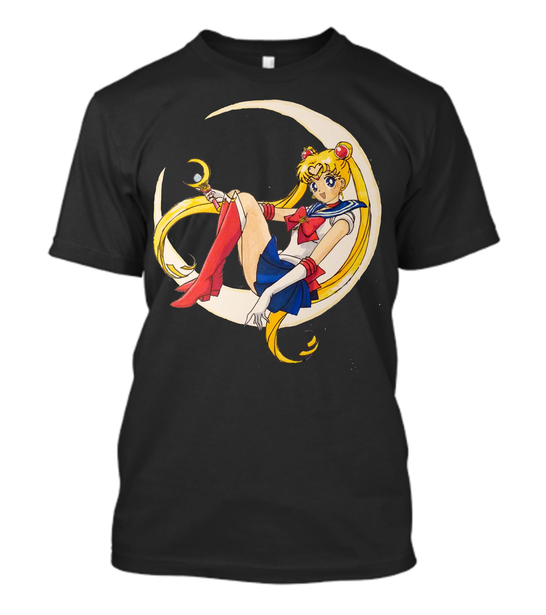 Sailor Moon Crescent Wand And Moon T-Shirt