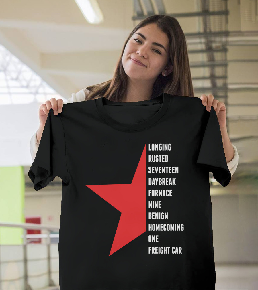 Winter Soldier Longing Rusted Seventeen Daybreak Furnace Nine Benign Homecoming One Freight Car T-Shirt