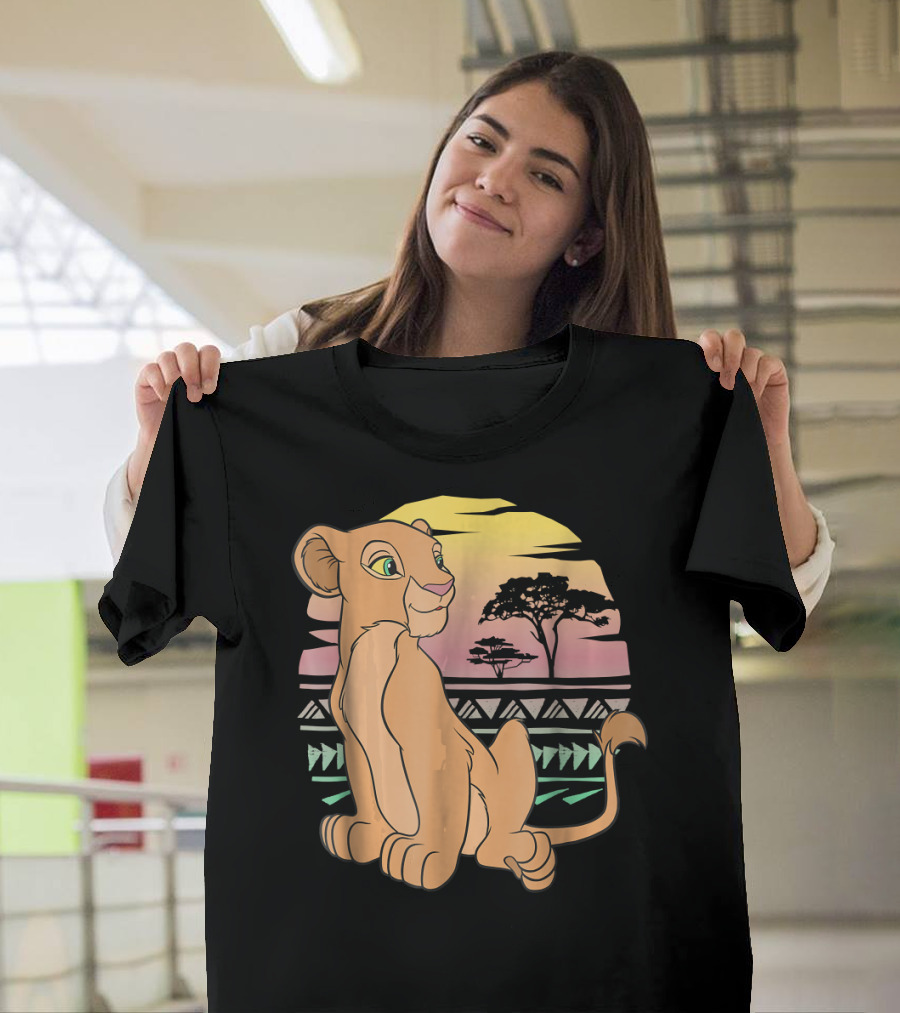 Disney The Lion King Nala 90s Sunset Scene T-Shirt
