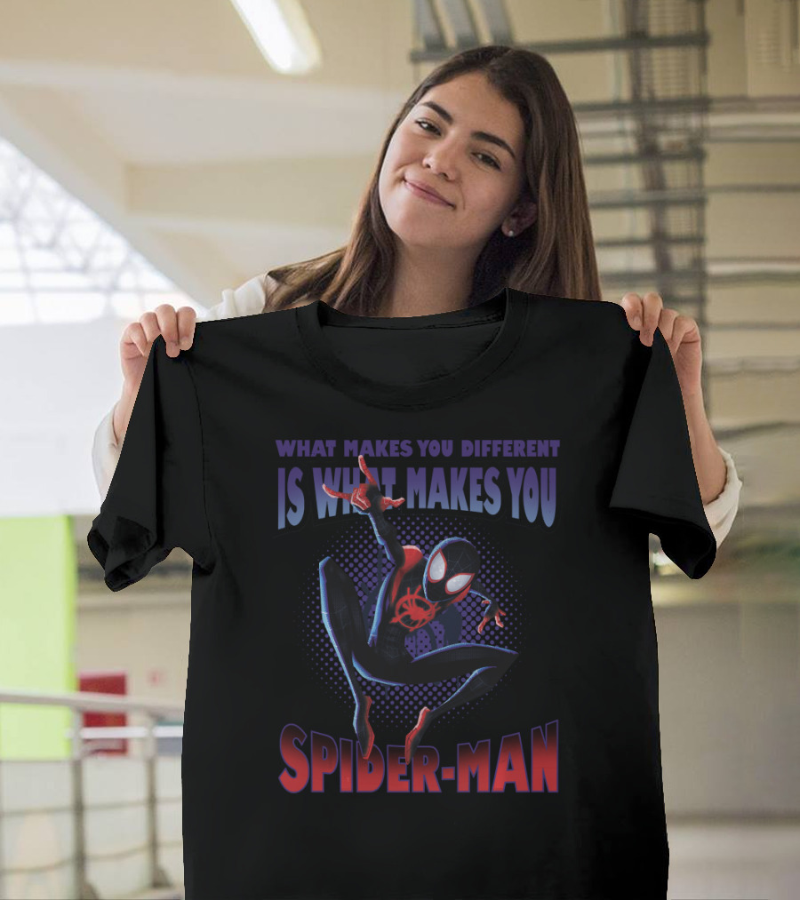 Spider-Man Into The Spider-Verse What Makes You Different Is What Makes You Spider-Man T-Shirt