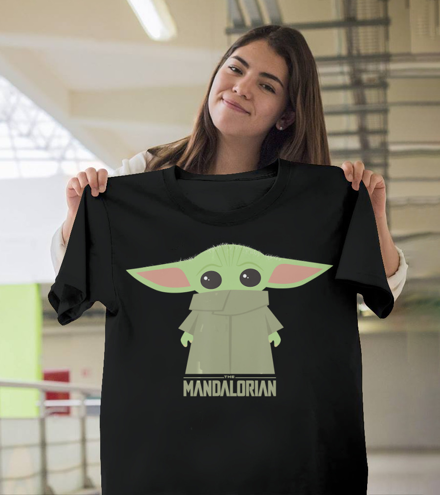 Star Wars The Mandalorian The Child Grogu Hidden Face Iconic Character T-Shirt