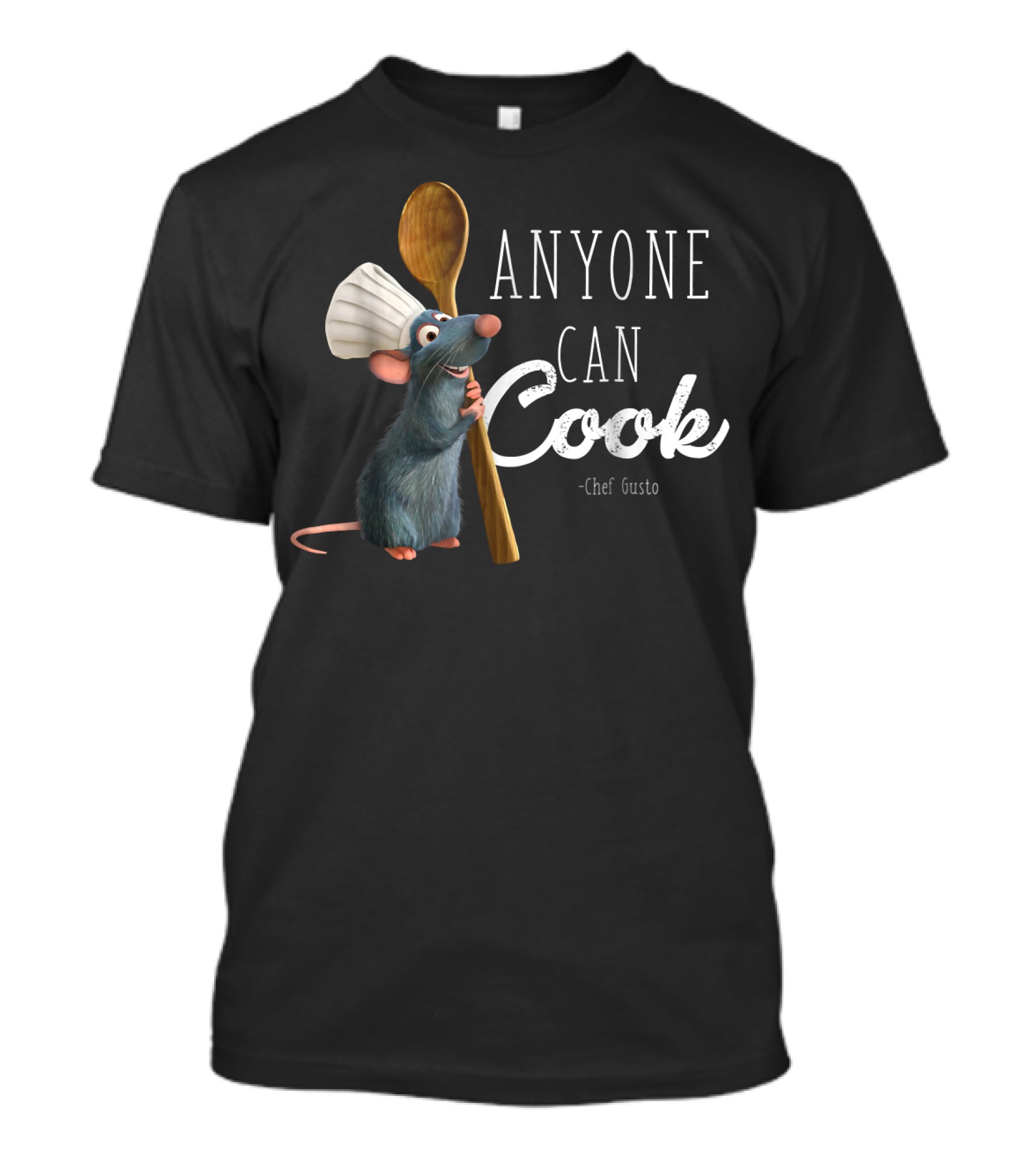 Pixar Ratatouille Remy Anyone Can Cook Chef Gusto T-Shirt