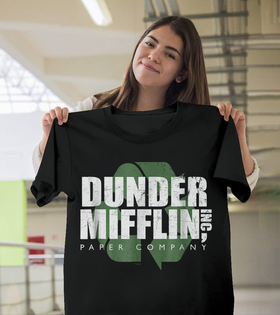 Dunder Mifflin Paper Company Recycle Logo Comfortable T-Shirt