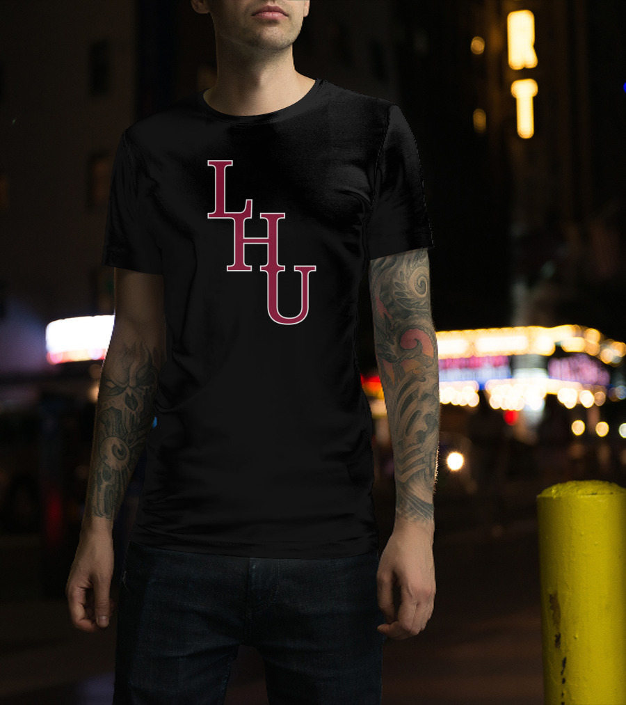 NCAA Lock Haven University LHU Bold Maroon Letters T-Shirt