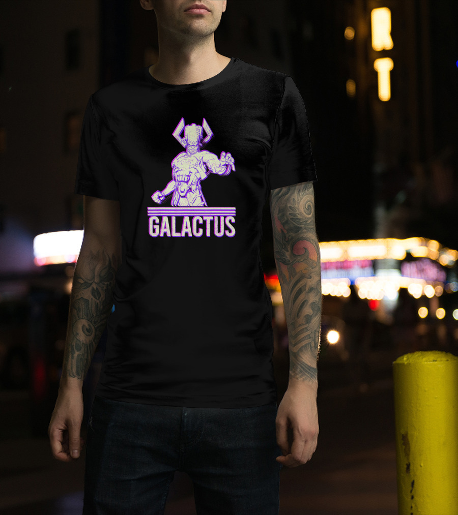 Marvel Galactus 3D Purple Cosmic Entity T-Shirt
