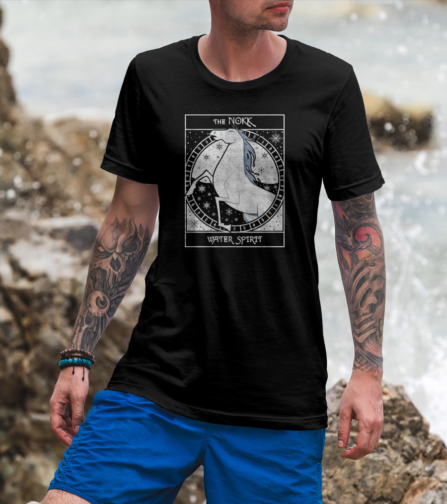 The Nokk Water Spirit Frozen 2 Mythical Horse Circle T-Shirt