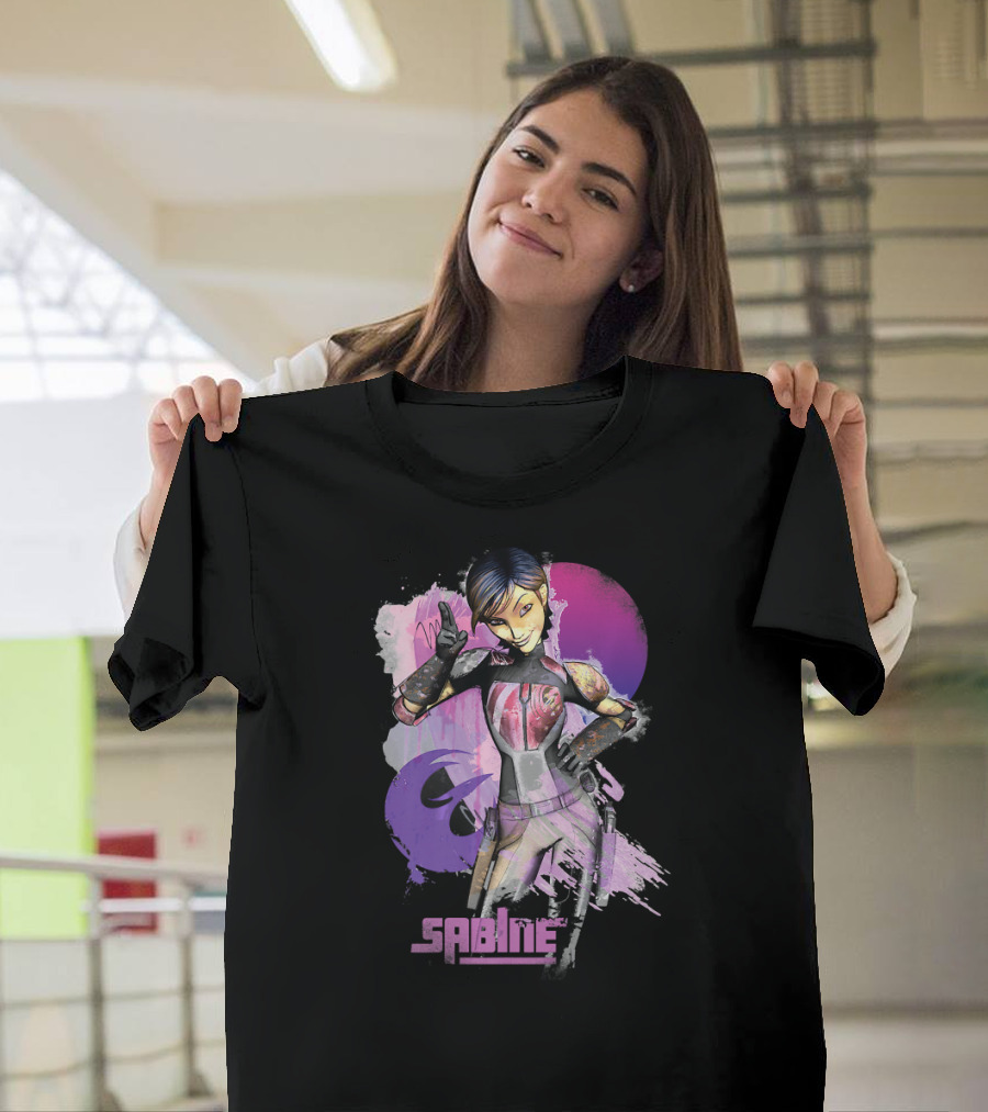 Star Wars Rebels Sabine Wren Vibrant Mandalorian Warrior T-Shirt