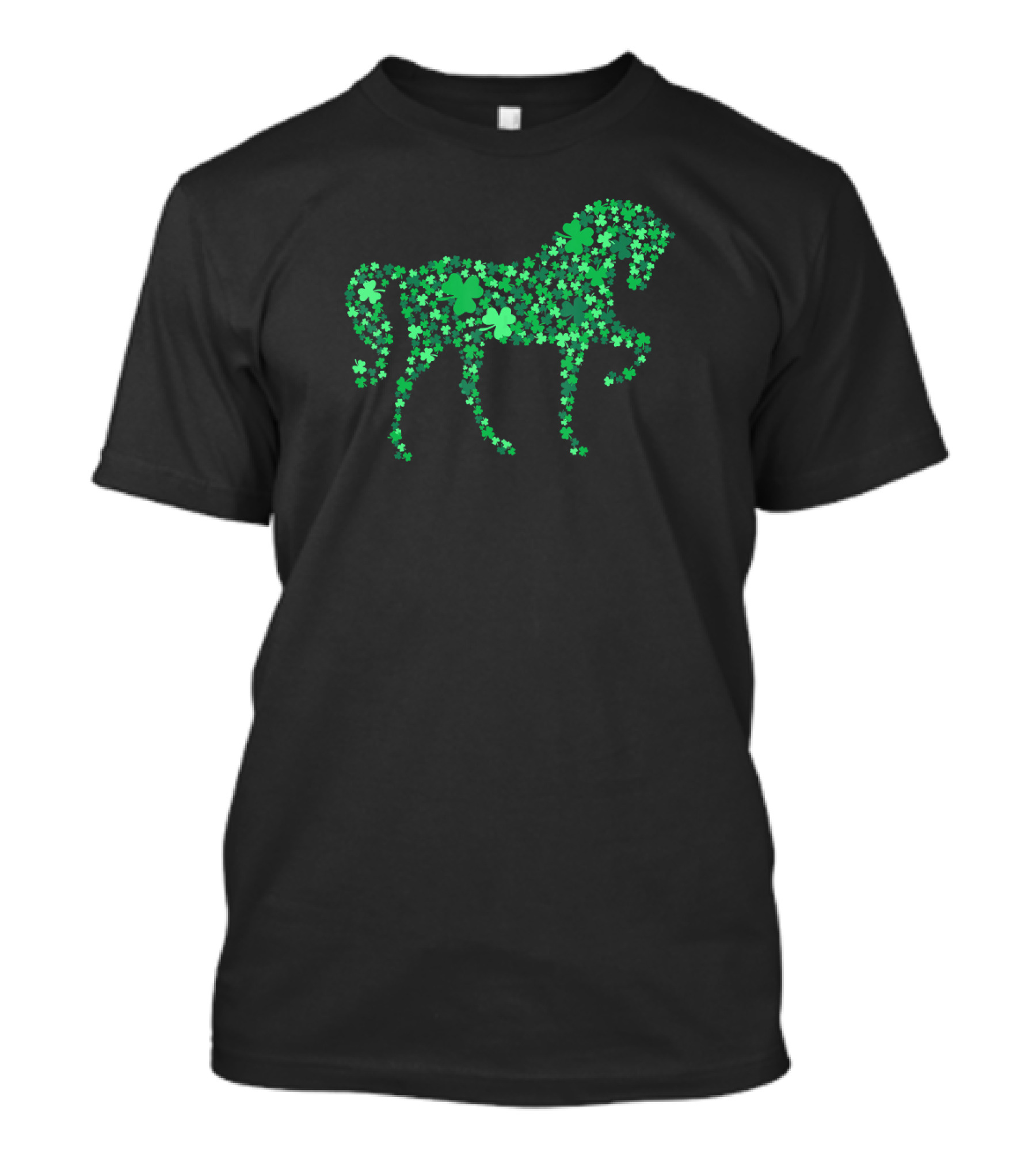 Horse Shamrocks Three Clover St Patrick Day T-Shirt