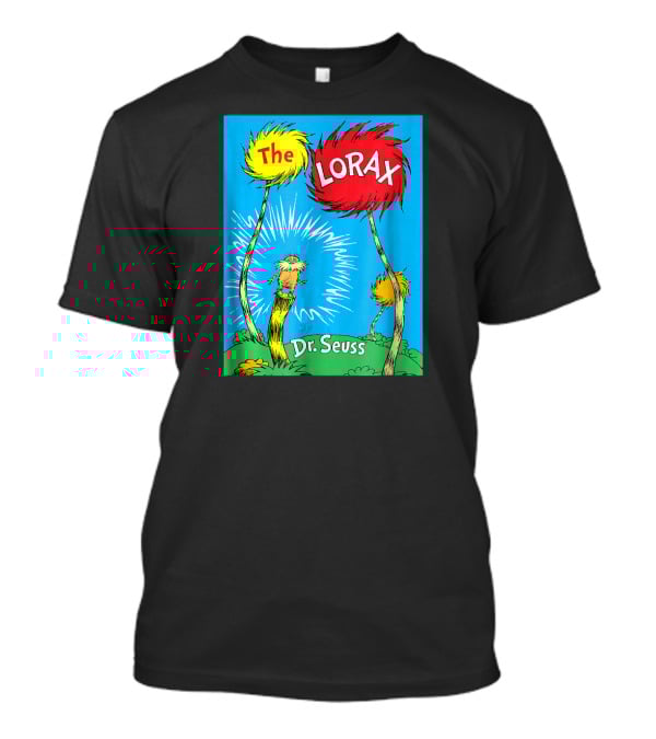 The Lorax Dr. Seuss Classic Book Cover Truffula Trees T-Shirt