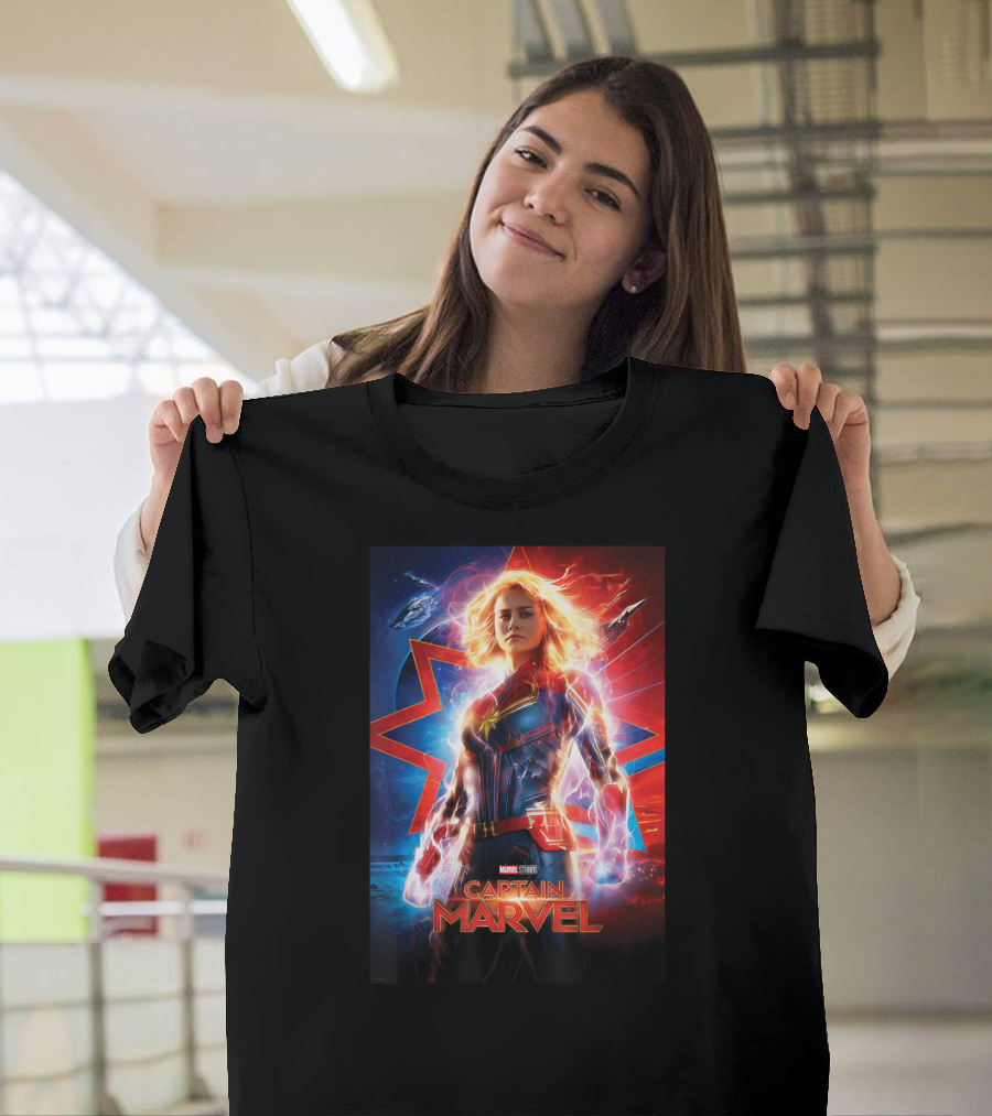 Captain Marvel Marvel Studios Suited Up Heroic Stance T-Shirt