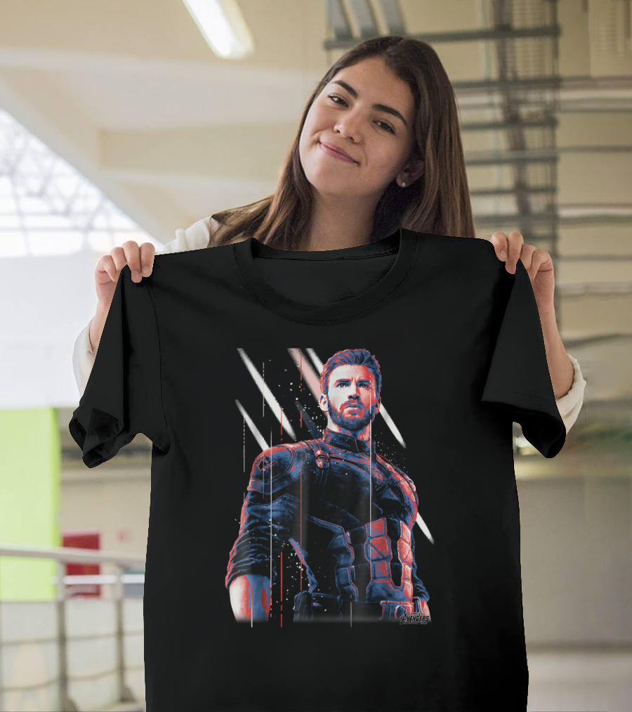 Avengers Infinity War Captain America Dynamic Stance T-Shirt