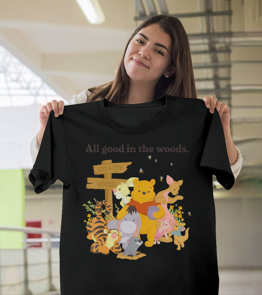 Winnie The Pooh Group Shot All Good In The 100 Acre Woods T-Shirt