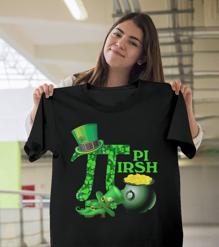 Shamrock Pi Irish Math Teacher St Patrick's Day T-Shirt