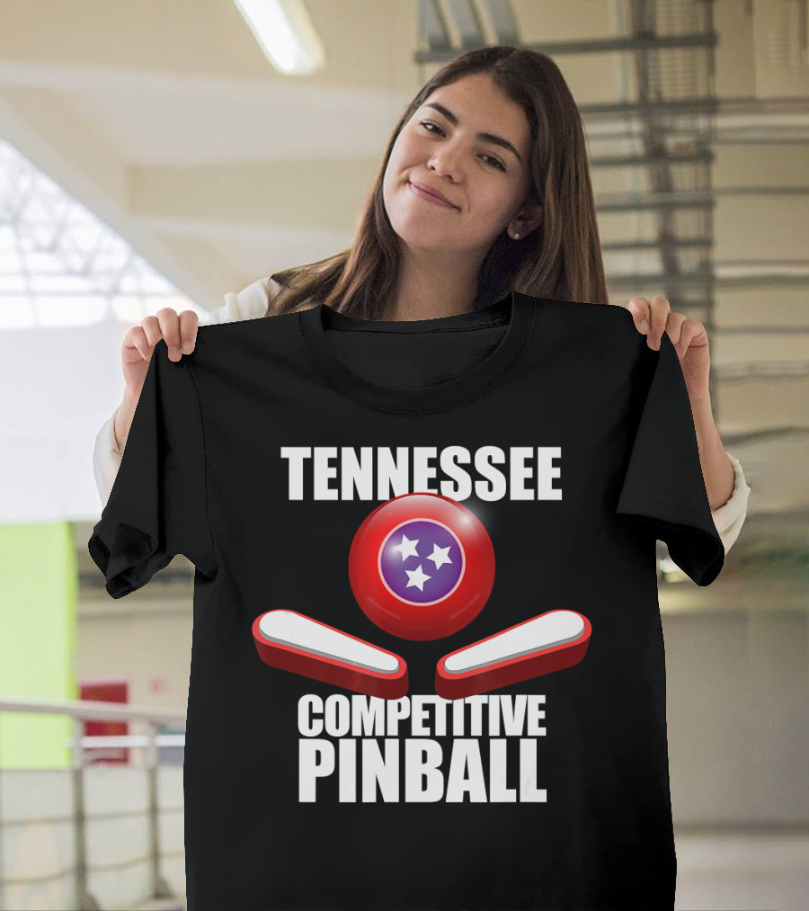 Tennessee Competitive Pinball Stars And Flippers T-Shirt