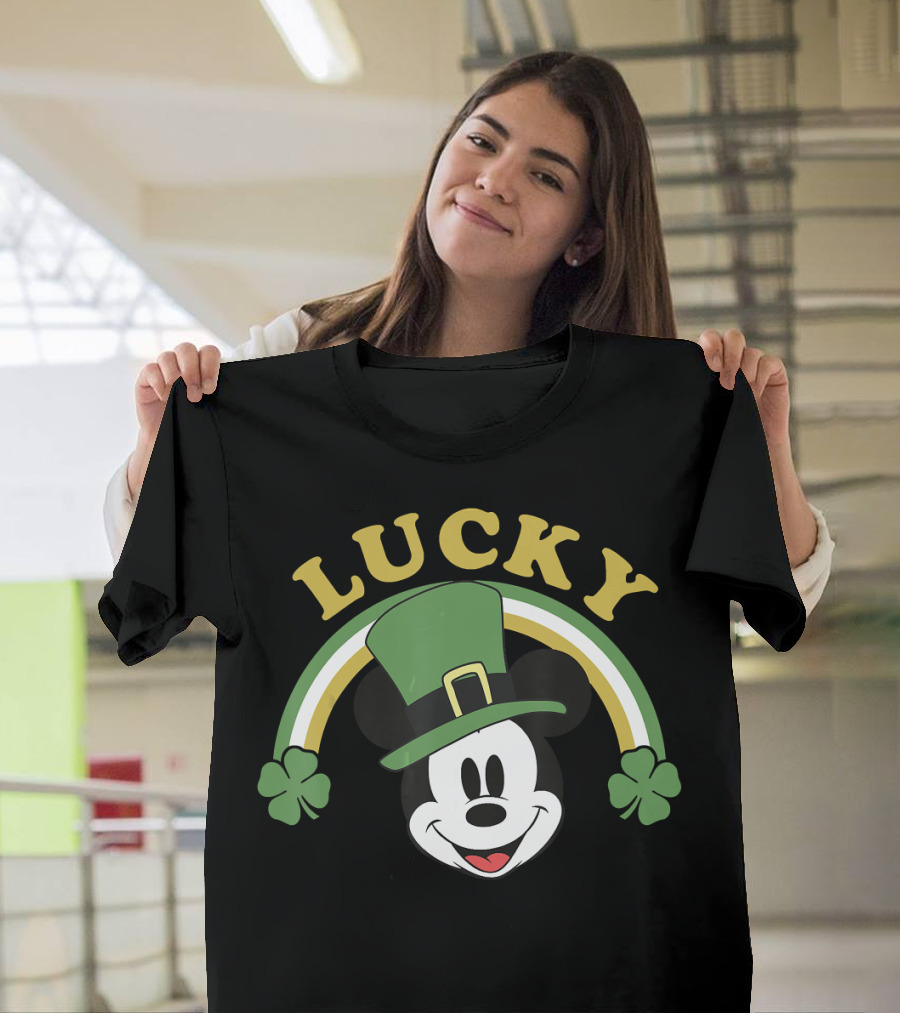 Lucky Mickey St. Patrick's Day Disney Mickey And Friends T-Shirt