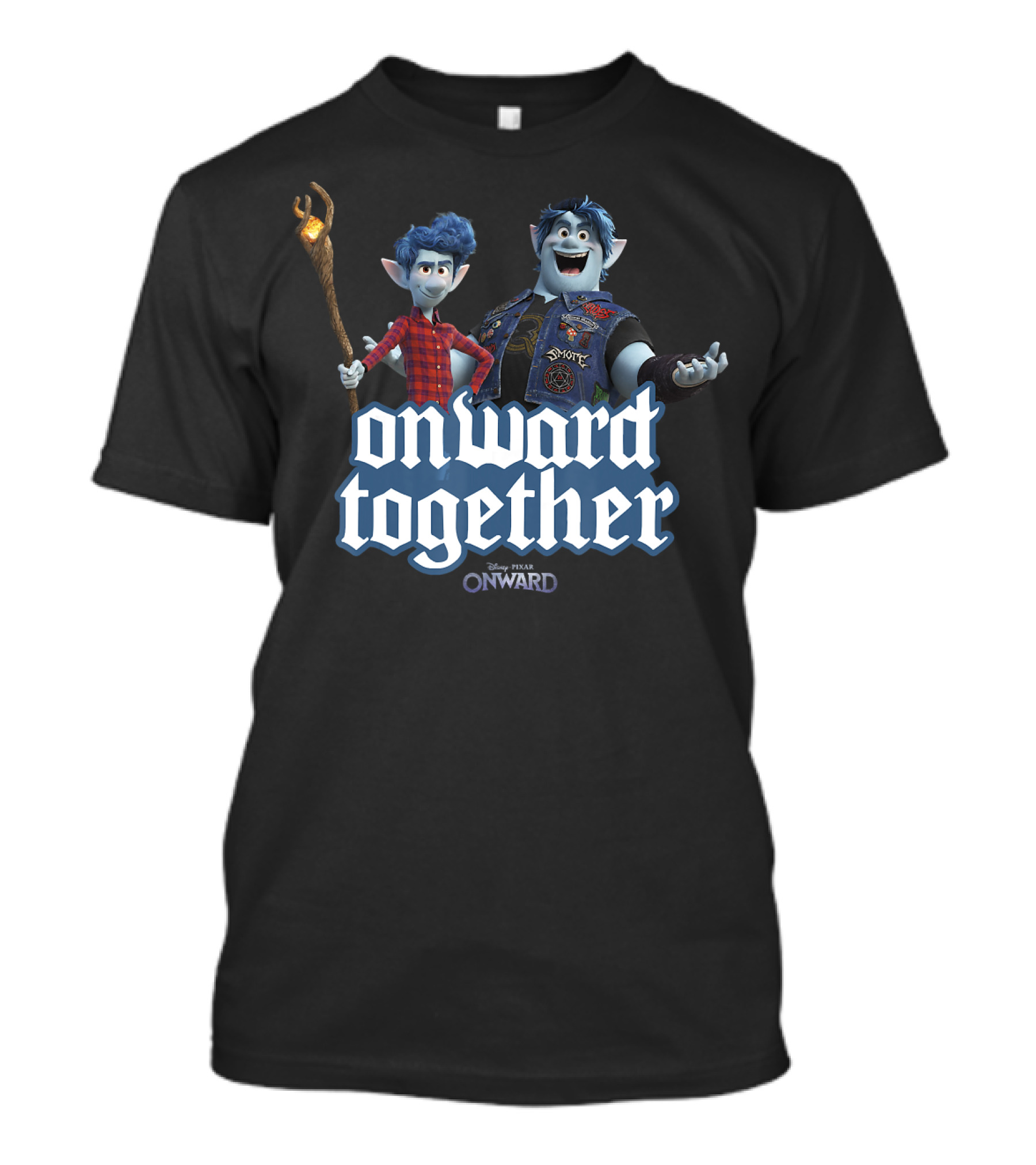 Disney Pixar Onward Barley Ian Onward Together Magic Staff Duo Adventure T-Shirt