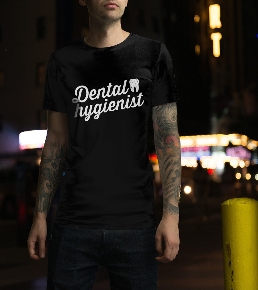 Dental Hygienist RDH Distressed Tooth Graphic Graduation T-Shirt
