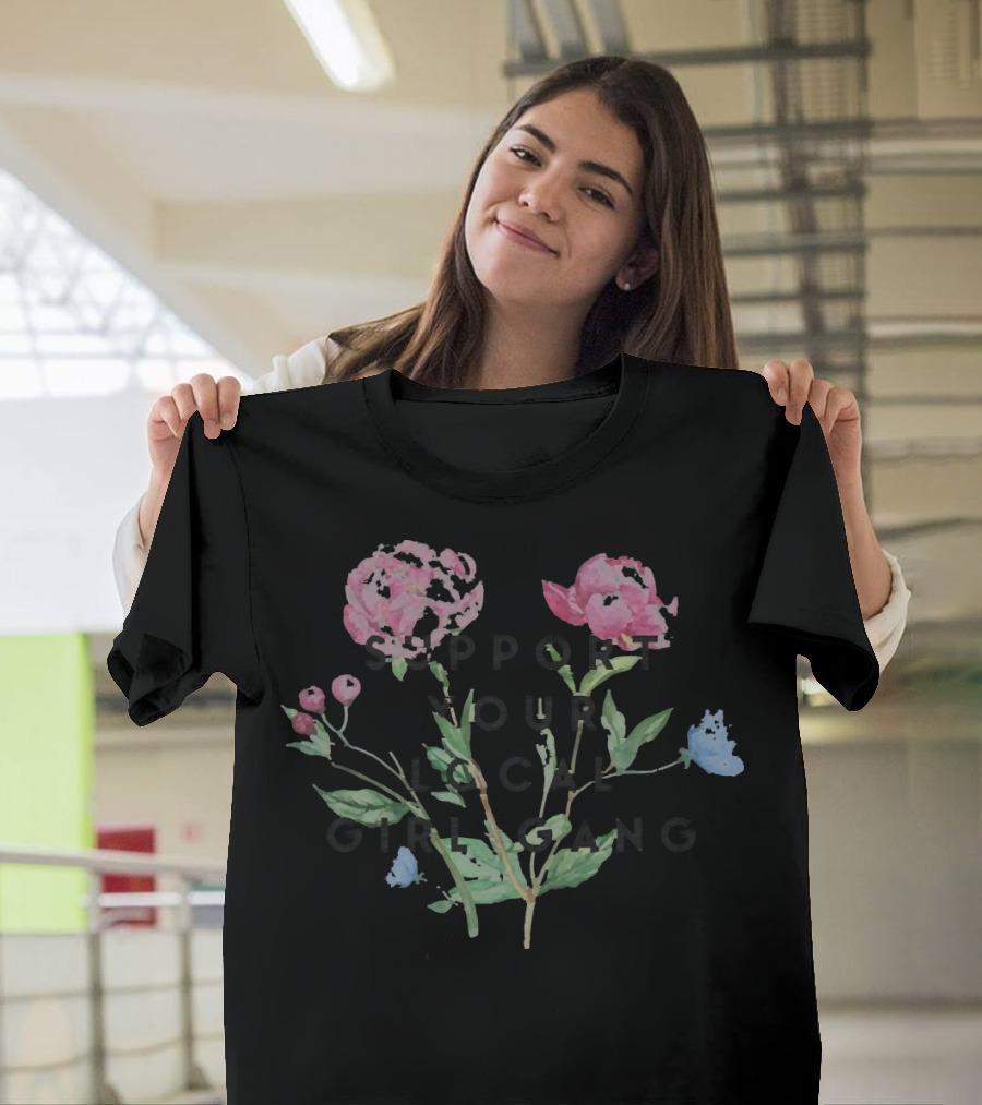 Support Your Local Girl Gang Floral Bouquet T-Shirt