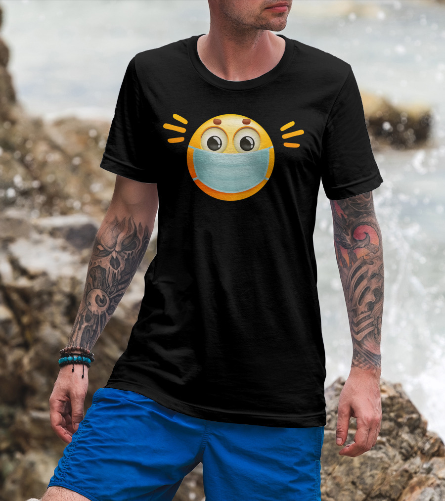 Face Mask Emoji Surgical Health T-Shirt