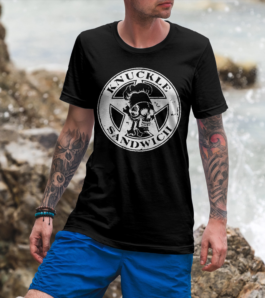 Knuckle Sandwich Skull Chef Emblem T-Shirt
