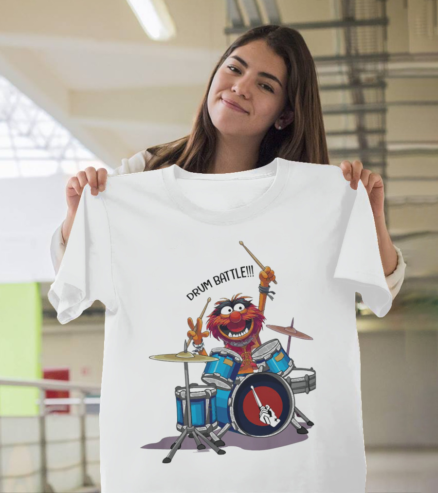 The Muppets Animal Drum Battle Iconic Drummer Scene T-Shirt