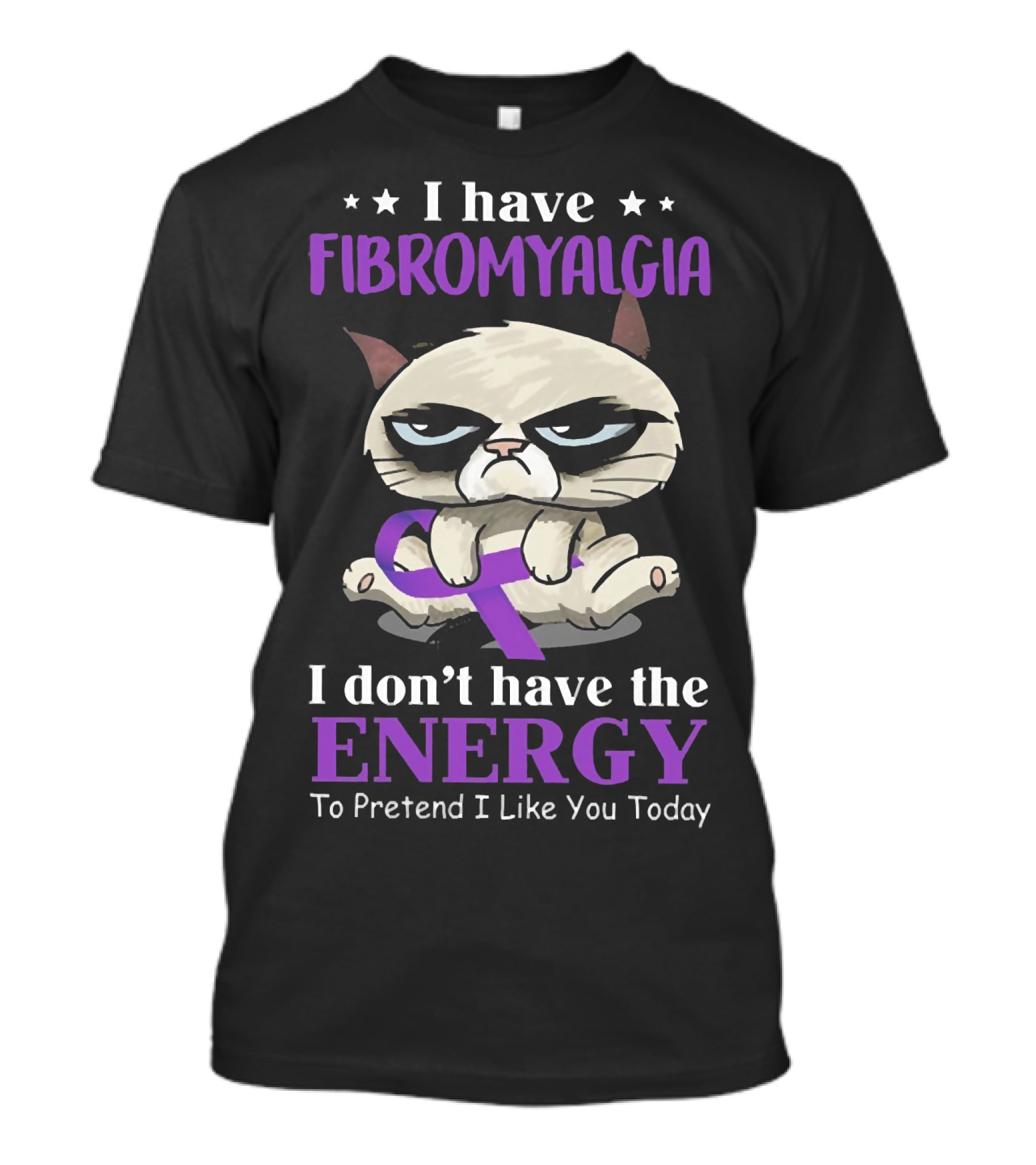 I Have Fibromyalgia I Don't Have The Energy To Pretend I Like You Today T-Shirt