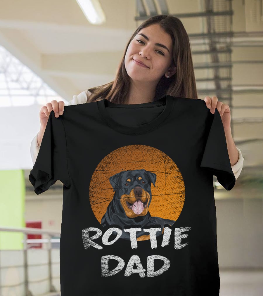 Rottie Dad Rottweiler Dog T-Shirt