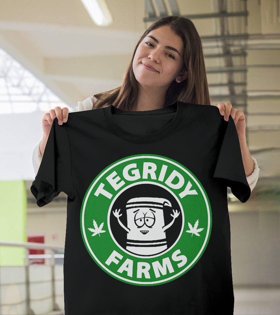Tegridy Farms South Park Towelie Logo Cannabis Comedy T-Shirt