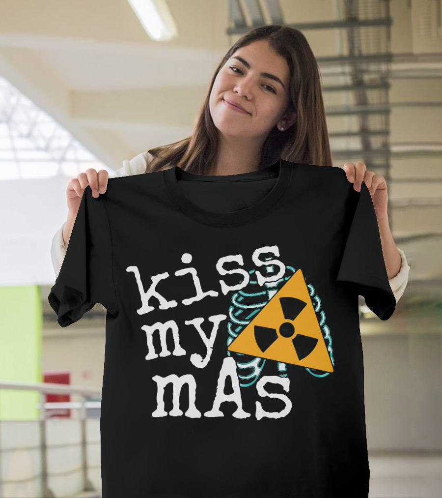 Kiss My mAs Radiology Skeleton Radiation T-Shirt