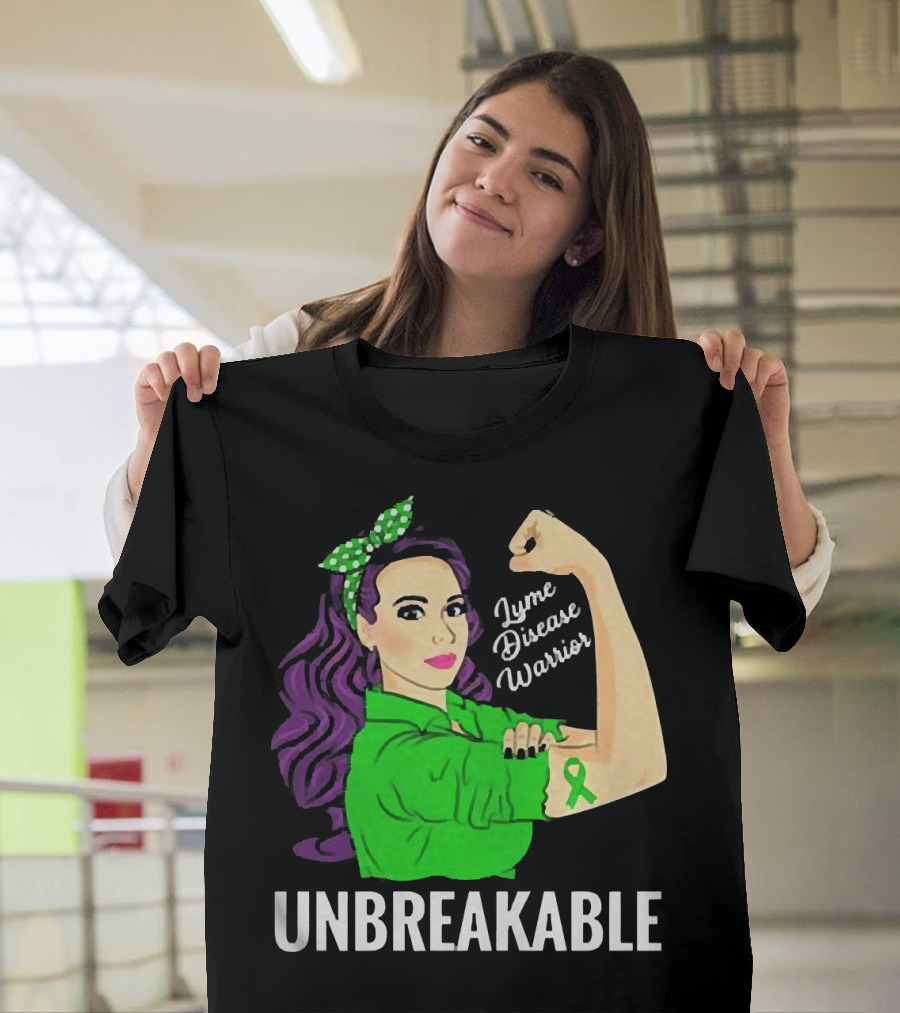 Lyme Disease Warrior Unbreakable Woman T-Shirt