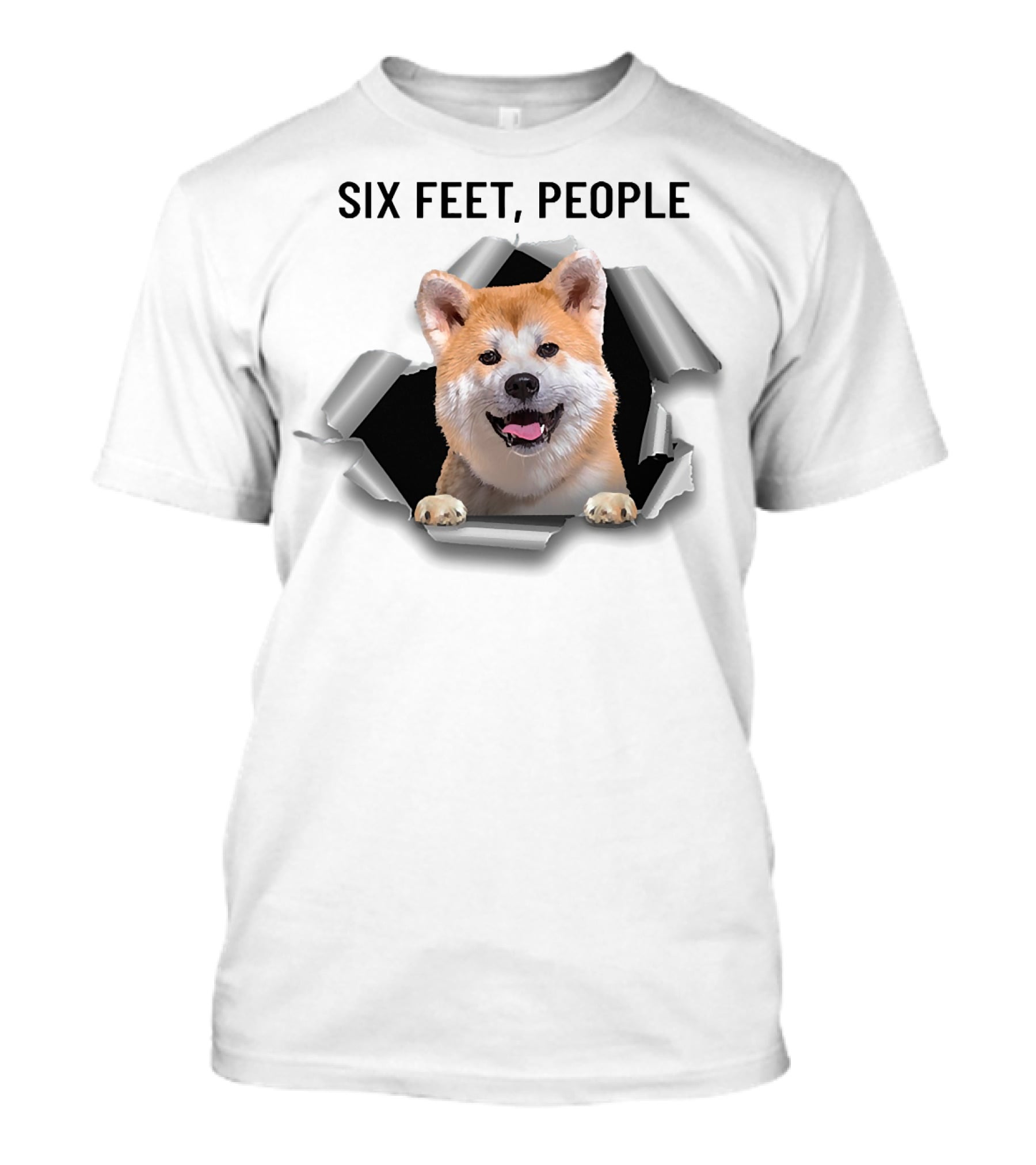 Six Feet People Akita Torn Ripper T-Shirt