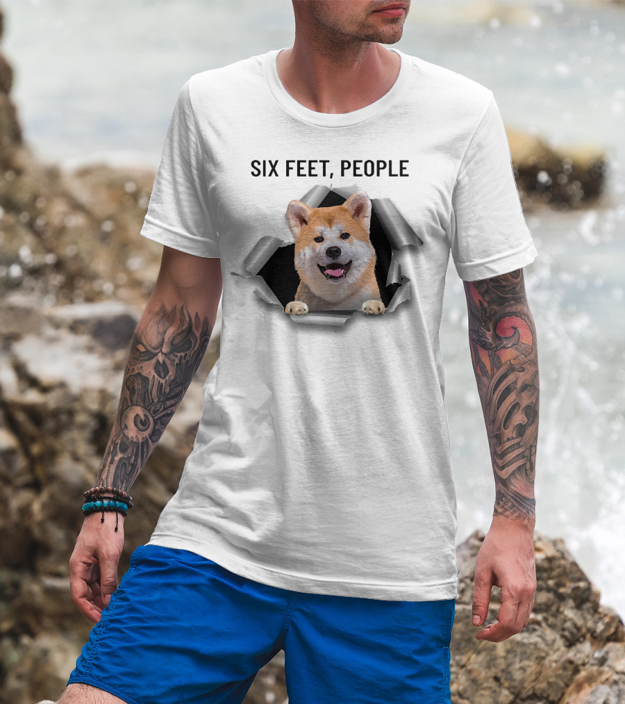 Six Feet People Akita Torn Ripper T-Shirt