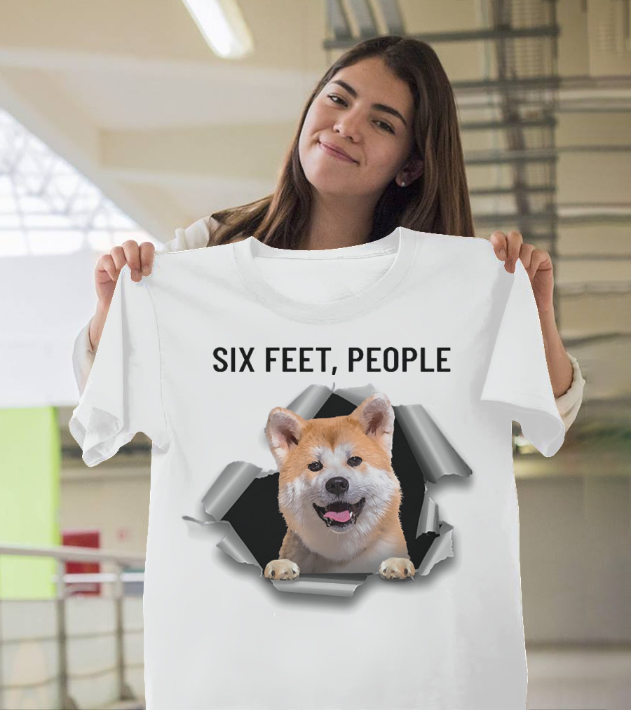 Six Feet People Akita Torn Ripper T-Shirt