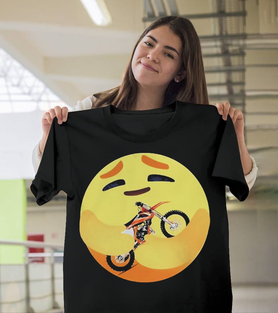 Icon Care Hug Terrain Motorcycle Emoji T-Shirt