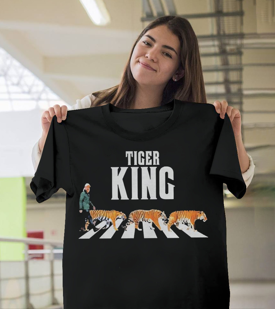 Tiger King Abbey Road Parody with Joe Exotic and Tigers T-Shirt