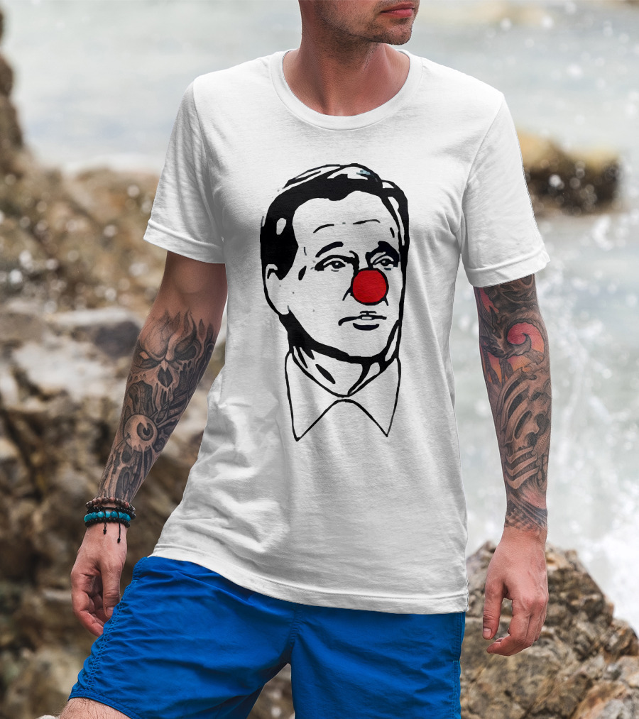 Matt Patricia Goodell Clown NFL Red Nose Iconic Image T-Shirt