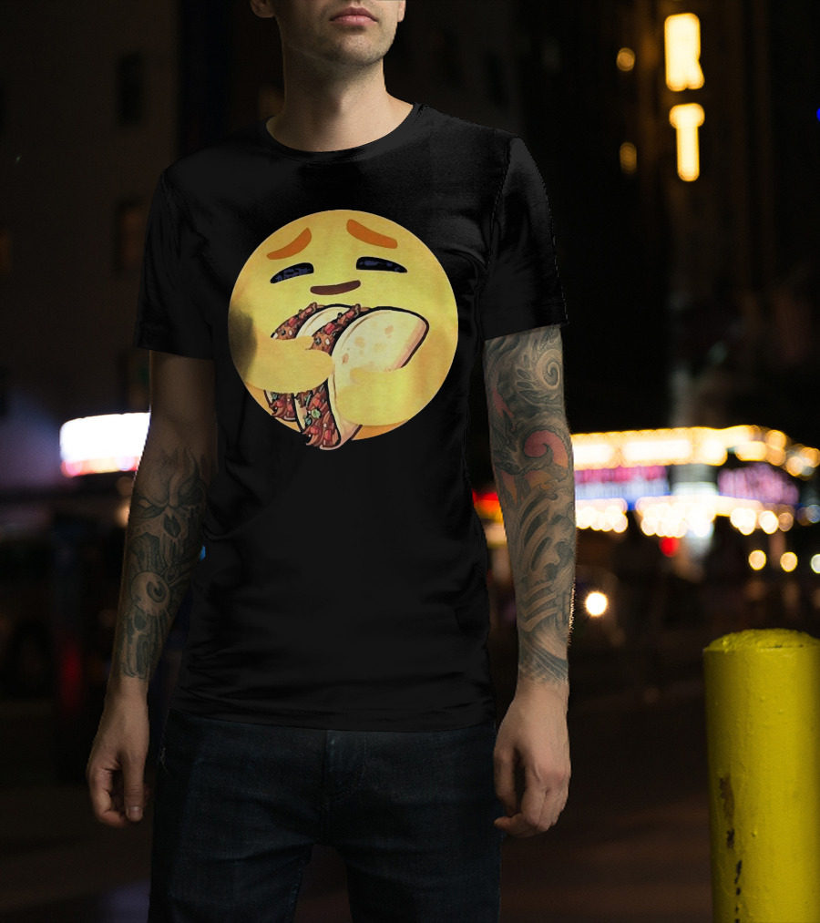 Care Emoji Hugging Tacos T-Shirt